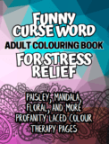 Funny Curse Word Adult Colouring Book for Stress Relief